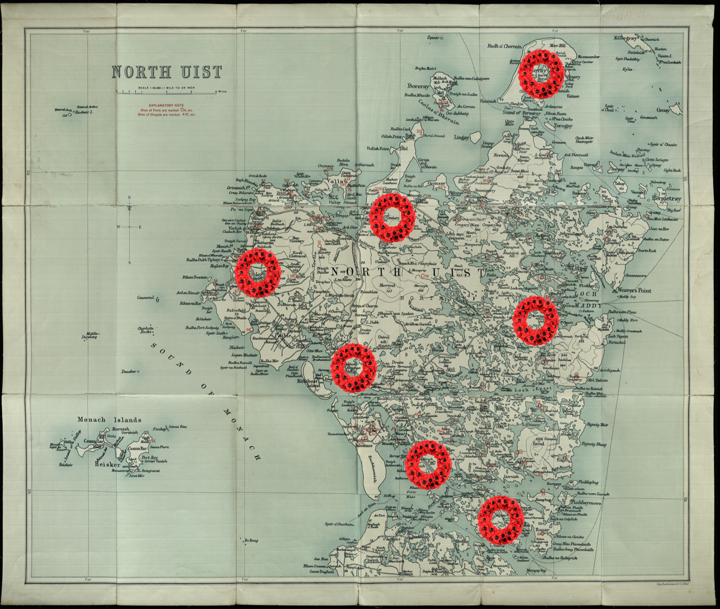 War Memorials Poppy Map